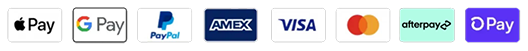 Various popular payment method logos in a row.